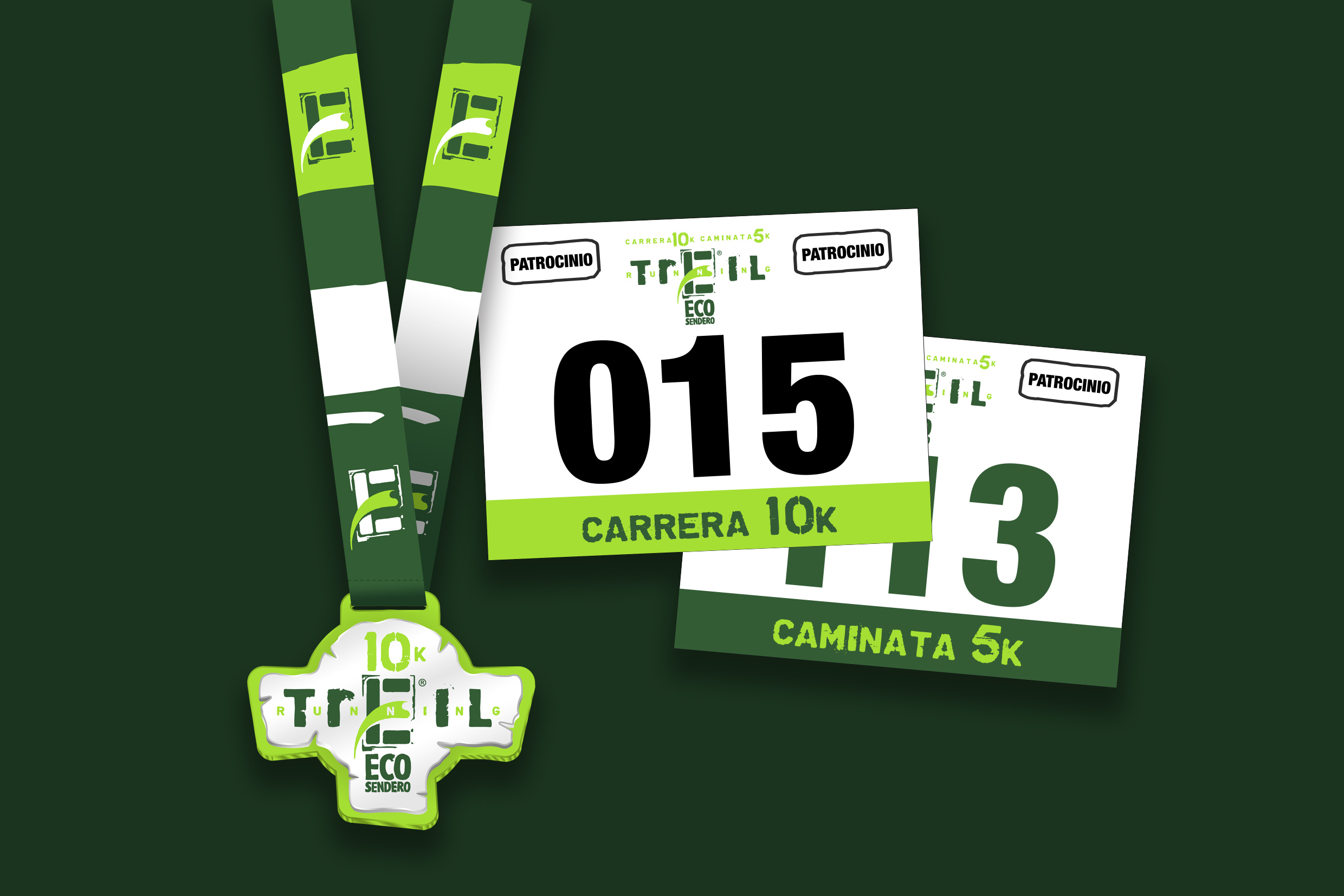 Finisher medal for Ecosendero trail run